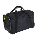 TRAVELERS CLUB SIERRA MADRE 21" ROLLING DUFFEL BAG - BLACK/GRAY - Brand New