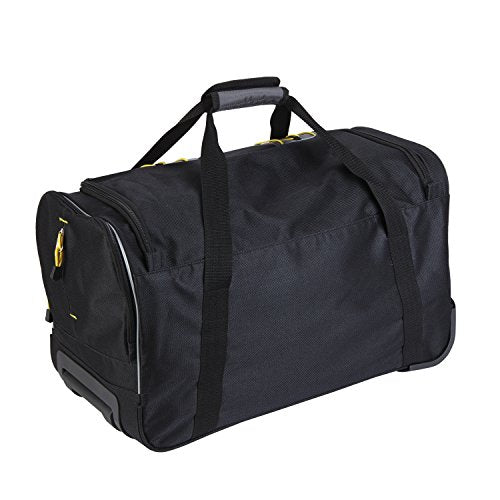 TRAVELERS CLUB SIERRA MADRE 21" ROLLING DUFFEL BAG - BLACK/GRAY - Brand New