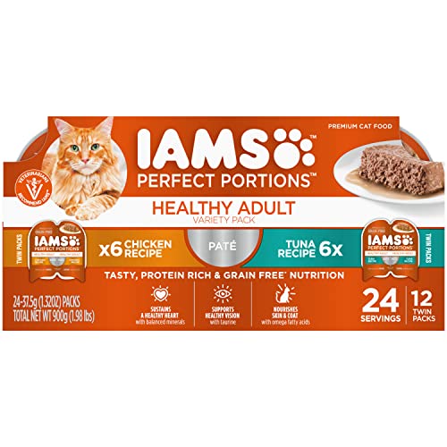 IAMS PERFECT PORTIONS WET CAT FOOD CHICKEN/TUNA HOLIDAY VARIETY PACK OF 24 - Brand New