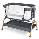 ANBEL 3 IN 1 BABY BASSINET BEDSIDE BASSINET FOR BABY - GRAY - Brand New