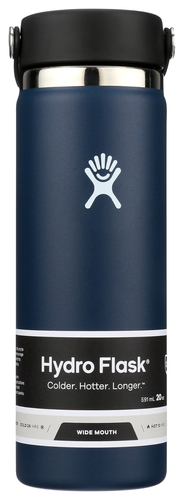 HYDRO FLASK 20 OZ WIDE FLEX CAP INDIGO - INDIGO - Brand New