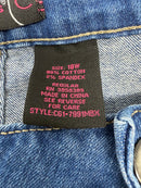 COVER GIRL TEEN GIRLS S PLUS SIZE RIPPED TORN DISTRESSED - SIZE: 18W - BLUE - Like New