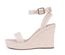VICKI VICKI Women's Platform Sandals Wedge Ankle Open Toe Apricot Size 7 - Like New