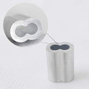 HIGOOD Wire Rope Sleeve for Wire Rope Dia. 1/2" Aluminum Alloy PK 10 - Brand New