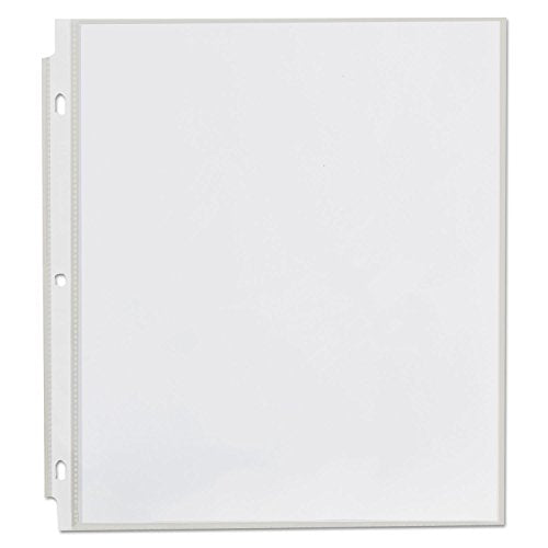 UNIVERSAL STANDARD SHEET PROTECTOR, 8.5"X11", CLEAR, NON-GLARE, 100/BOX - CLEAR - Brand New