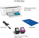 HP DeskJet 3755 Compact All-in-One Wireless Printer J9V91A - Stone Accent - Like New