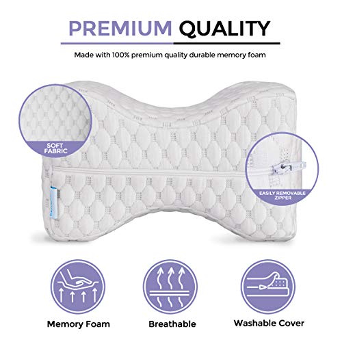 WAVVE MEMORY FOAM LEG PILLOW WA-LK-01 - WHITE - Like New