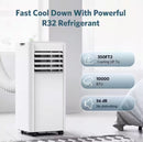COWSAR 10,000 BTU (6,000 BTU DOE) 115-VOLT PORTABLE AIR CONDITIONER - WHITE - Like New