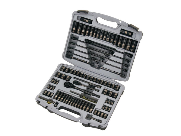 STANLEY TOOLS INC 99 Piece Black Chrome & Laser Etched Socket Set