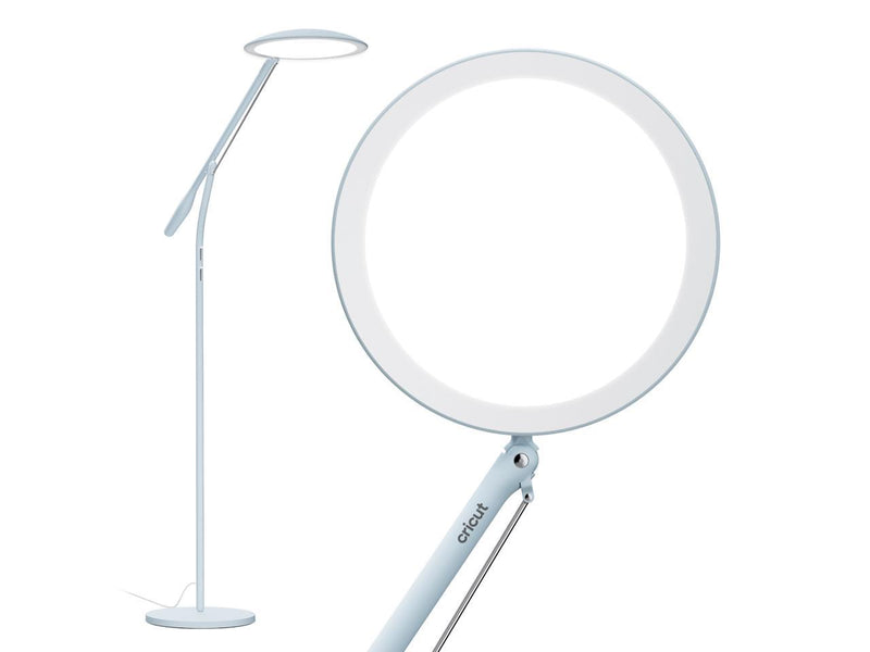 Cricut Bright 360 Ultimate LED Floor Lamp Mist | D: 10.5in, W: 31–39in, H: