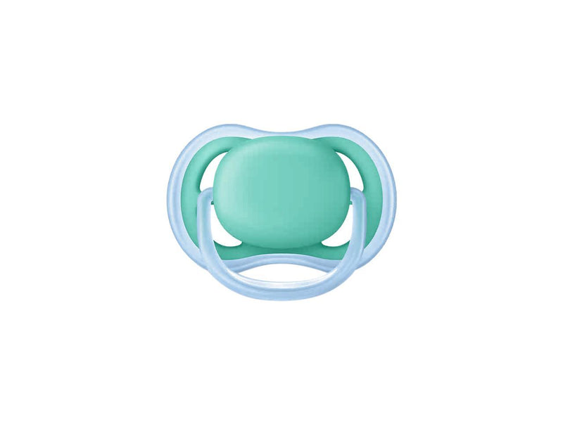 Philips Avent Ultra Air Pacifier, 6-18 Months, Blue/Green, 2-pack, SCF244/22