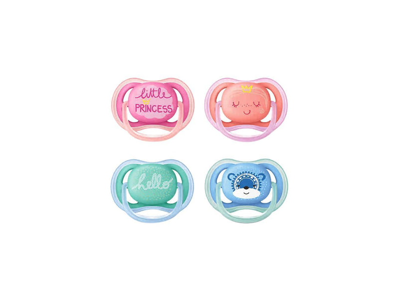 Philips Avent Ultra Air Pacifier, 6-18 Months, Various Colors, Fashion Decos,