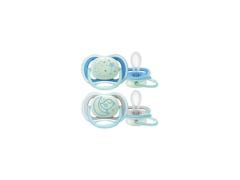 Philips Avent Ultra Air Nighttime Pacifier, 6-18 Months, Various Colors, 2-pack,