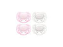 Philips Avent Ultra Soft Pacifier, 0-6 months, Arctic White / Pink, 4 pack,