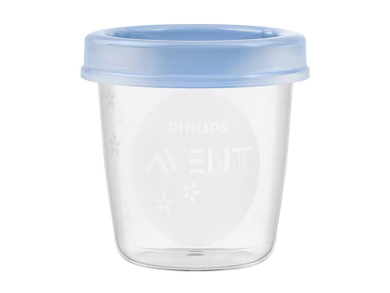 Philips Avent Breast Milk Storage Cups And Lids, 10 6oz Containers, SCF618/10