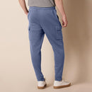 AEM20002SP21 AMAZON ESSENTIALS MEN'S CARGO FLEECE INDIGO BLUE Size M - Brand New