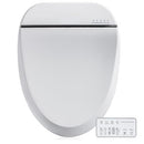 ZMJH BIDET TOILET SEAT VORTEX WASH WARM DRYER REMOTE NIGHT LIGHT ELONGATED WHITE - Like New