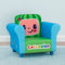 DELTA CHILDREN UPHOLSTERED CHAIR, COCOMELON - BLUE/GREEN - Brand New