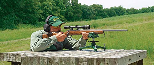 CALDWELL THE ROCK DELUXE FRONT REST ADJUSTABLE AMBIDEXTROUS RIFLE SHOOTING GREEN - Like New