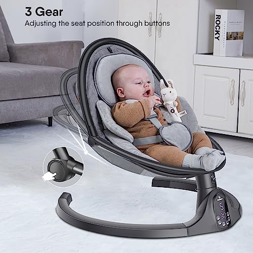 BABYBOND BABY SWINGS FOR INFANTS TO TODDLER | BLUETOOTH BABY SWING - BLACK - Like New