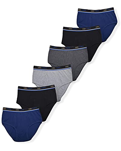 SSM256 Sand Storm Mens Boxer Briefs or Briefs 6-Pack 3XL Blue/Black/Grey - Brand New