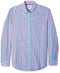 AMAZON ESSENTIALS MEN'S SLIM-FIT LONG-SLEEVE SHIRT SIZE M - BLUE PLAID/RED - Brand New