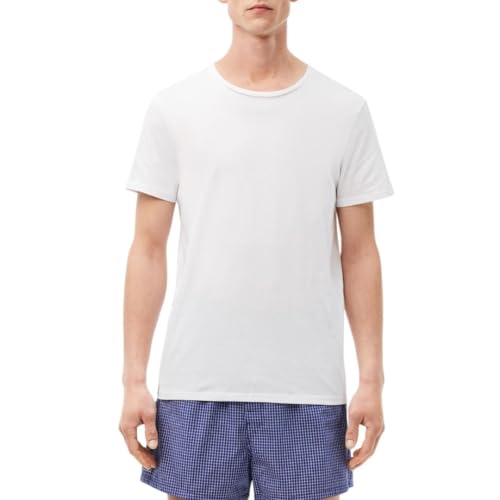 Lacoste Men's 100% Cotton Regular Fit Crew Neck Undershirt 3 PackMULTI3XL - Brand New