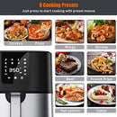 KitCook Air Fryer 7 QT Air Fryer Oven with 8 Preset Menu B0992R6YV8 - Black - Brand New