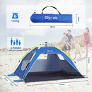 Glymnis Pop Up Beach Tent for 3-4 Person, UPF 50+, Lightweight, Easy Setup - Brand New