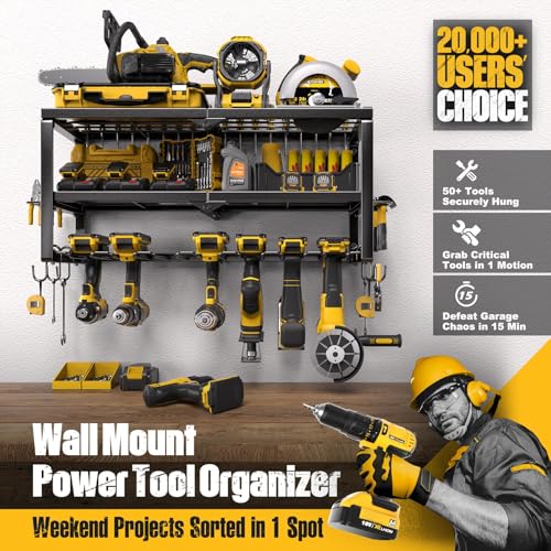 SPAMPUR POWER TOOL ORGANIZER FOR TOOL STORAGE MCZ10A02 - BLACK - Like New