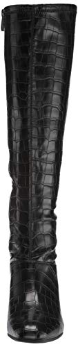 FRANCO SARTO WOMENS TRIBUTE KNEE HIGH HEELED BOOT BLACK CROCCO SIZE 6.5 - Like New