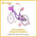 RoyalBaby Girls Bike Classic & EZ Kids Bike Balance and Pedal Bicycle - Amethyst - Like New
