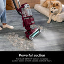SHARK DETECT LIFT-AWAY CORDED UPRIGHT VACUUM WITH DETECT TECHNOLOGY - BURGUNDY - Like New