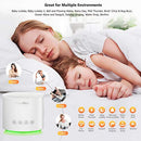 CUNMISO WHITE NOISE MACHINE NIGHTS COLORFUL LIGHT 26 HI-FI SOUNDS - WHITE - Like New