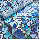 funlife Privacy Stained Glass Window Film, Single Sided Static Cling Glass - Brand New