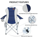 RISEPRO Oversized Camping Folding Chair Heavy Duty Support 265 LBS B08LTFQY89 - Brand New