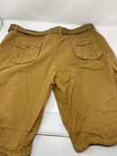 BLU ROCK MEN'S DISTRESSED CARGO SHORTS - SIZE: MEN 42 - DARK KHAKI - Like New