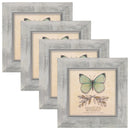 XUANLUO 5X5 PICTURE FRAMES SET OF 4 RUSTIC RETRO PHOTO FRAME TEMPERED GLASS - Like New