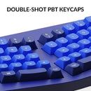 KEYCHRON Q8 ALICE LAYOUT QMK CUSTOM MECHANICAL KEYBOARD - NAVY BLUE - Like New