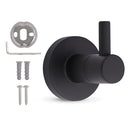 HIGHCRAFT SINGLE ROBE HOOK IN MATTE BLACK - BLACK - Like New