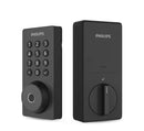 PHILIPS MATTE BLACK SINGLE CYLINDER ELECTRONIC DEADBOLT WITH - Scratch & Dent