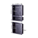 ZIGZAG SHOWER NICHE RECESSED, ABS PLASTIC BATHROOM RECESS CUBE16×34 - BLACK - Like New