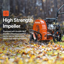 SuperHandy Walk Behind Leaf Blower Wheeled Manual-Propelled, 7HP 209cc, 4 Stroke - Like New