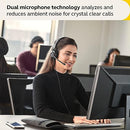 JABRA EVOLVE2 30 SE WIRED STEREO NOISE-CANCELLING HEADSET FEATURES 2-MIC - BLACK - Like New