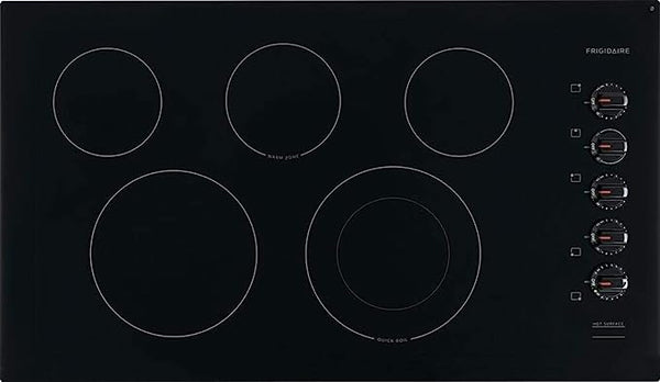 Frigidaire 36 Built-in Electric Cooktop Ceramic Glass Cooktop FFEC3625UB - Black Like New