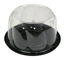 PACTIV Cakecont 7.75X4.25 Plas Blk Swrldm Pwp, 100 CS - BLACK - Brand New