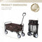 YSSOA ROLLING COLLAPSIBLE GARDEN CART - BROWN - Like New