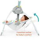 BRIGHT STARTS PLAYFUL PARADISE PORTABLE COMPACT BABY SWING 03514 - 2 assorted - Brand New