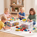 Citylife 17QT 2Packs Clear Craft Organizers and Storage Box with Tray - Brand New