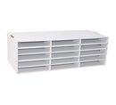 Classroom Keepers 9" x 12" Construction Paper Storage, 15-Slot, White - Brand New